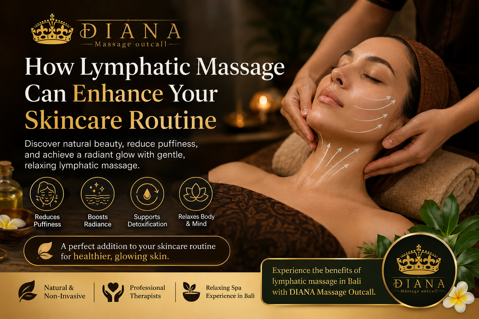 Lymphatic Massage Can Enhance Your Skincare with a relaxing facial massage treatment for glowing, refreshed, and radiant skin in Bali
