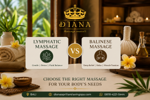 Lymphatic Massage vs Balinese Massage comparison in Bali showing the key differences between gentle lymphatic massage and traditional Balinese massage