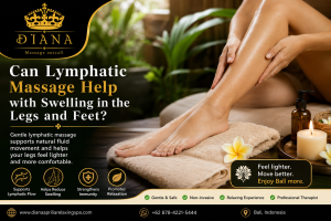 Lymphatic massage help for swollen legs and feet in Bali