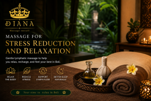 Lymphatic Massage Bali logo for massage services focused on stress reduction and relaxation