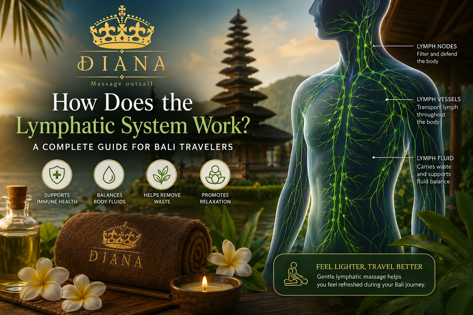 How Does the Lymphatic System Work for Bali travelers with lymphatic massage information