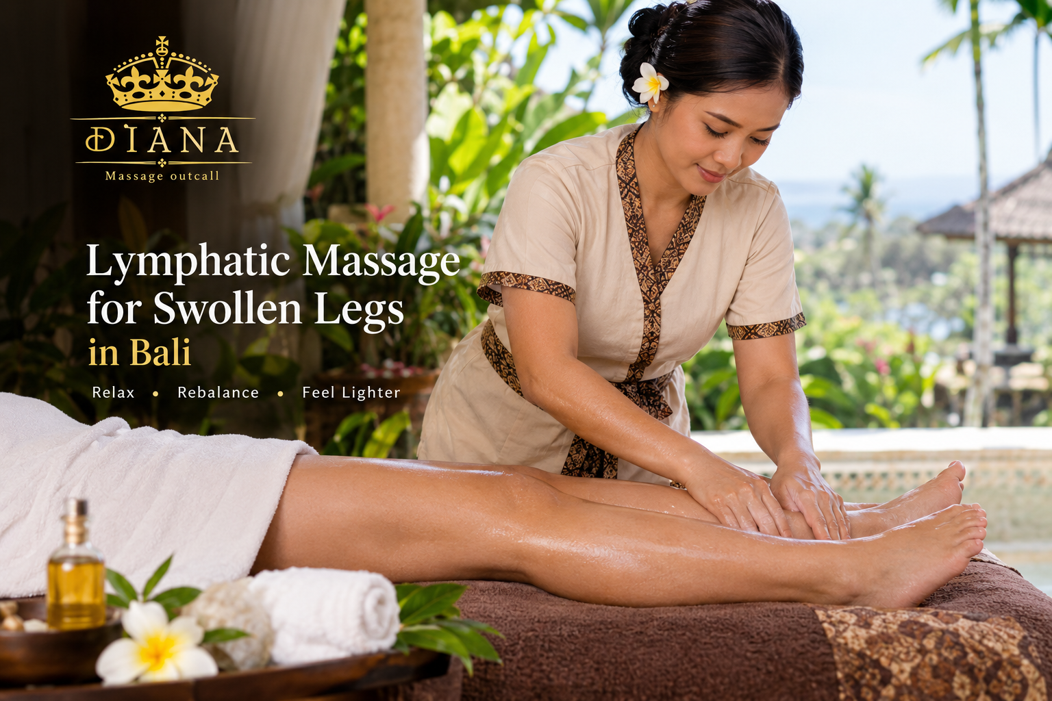 Lymphatic Massage for Swollen Legs is a wellness service and should not replace medical evaluation or treatment.
