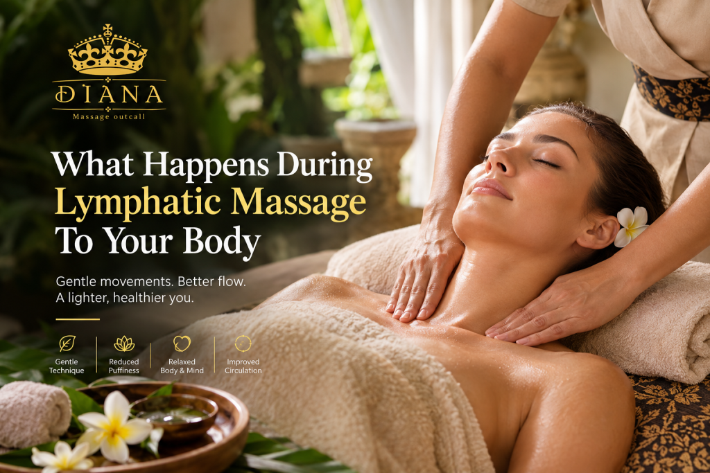 What happens during lymphatic massage with a gentle lymphatic drainage massage treatment in Bali